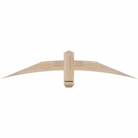 Ekena Millwork Bellingham Smooth Timber Gable Bracket, Douglas Fir, 48"W x 10"H x 1 1/2"D x 3 1/2"F, 5/12 Pitch GBW048X10X0204BEL00SDF